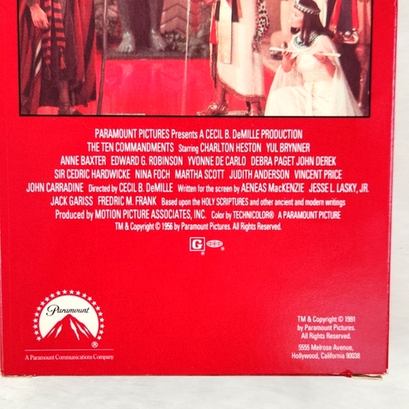 Cecil B. DeMille's The Ten Commandments VHS 35th Aniversary Edition Restoration - Picture 13 of 17